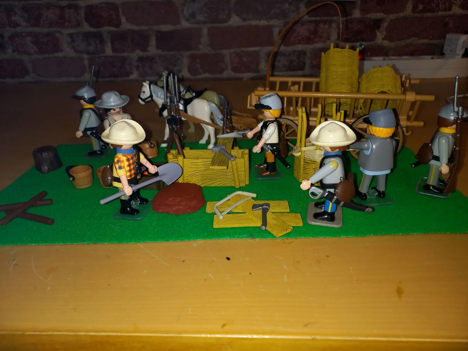 Custom Playmobil ACW  3D -  1 construction de rempart- fortification - redoute