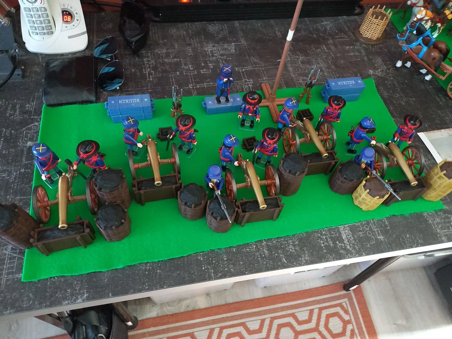 Custom Playmobil ACW 3D - 1 grande redoute - fortification - rempart