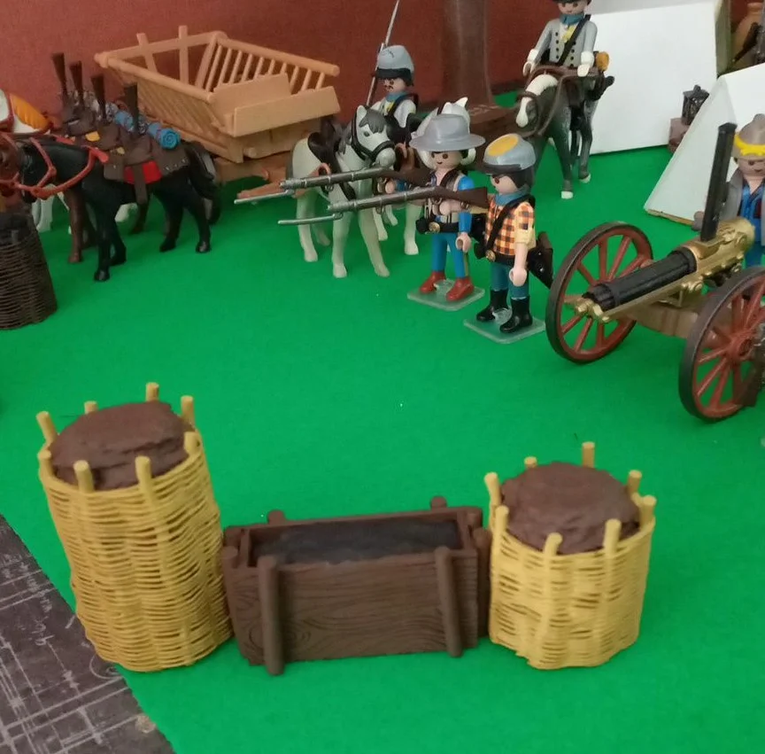 Custom Playmobil ACW 3D - 1 grande redoute - fortification - rempart