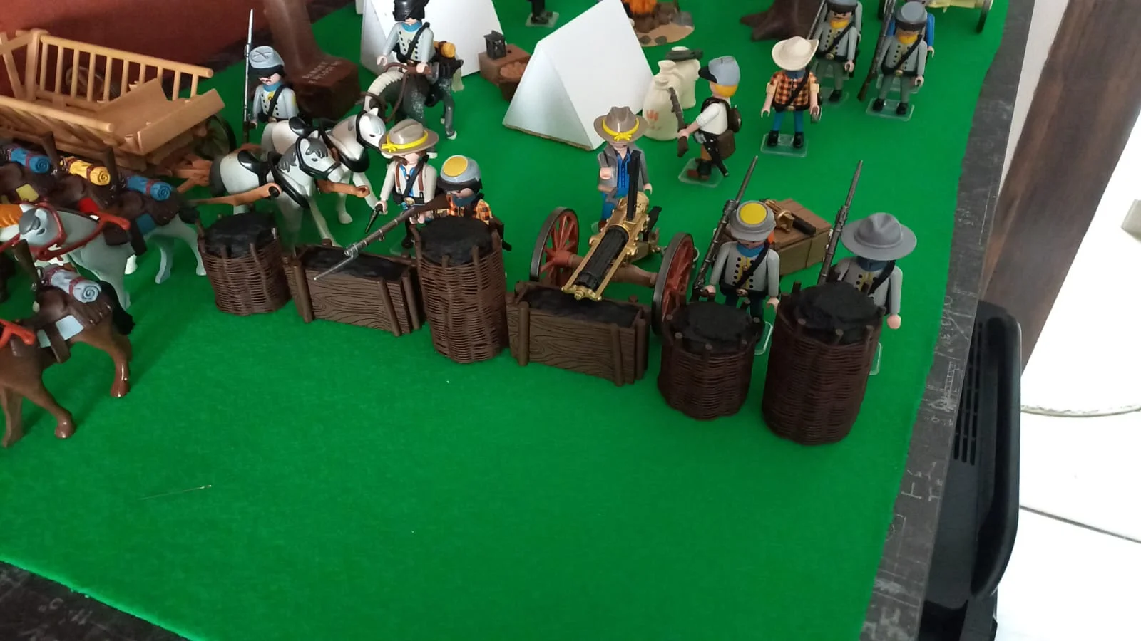 Custom Playmobil ACW 3D - 1 grande redoute - fortification - rempart