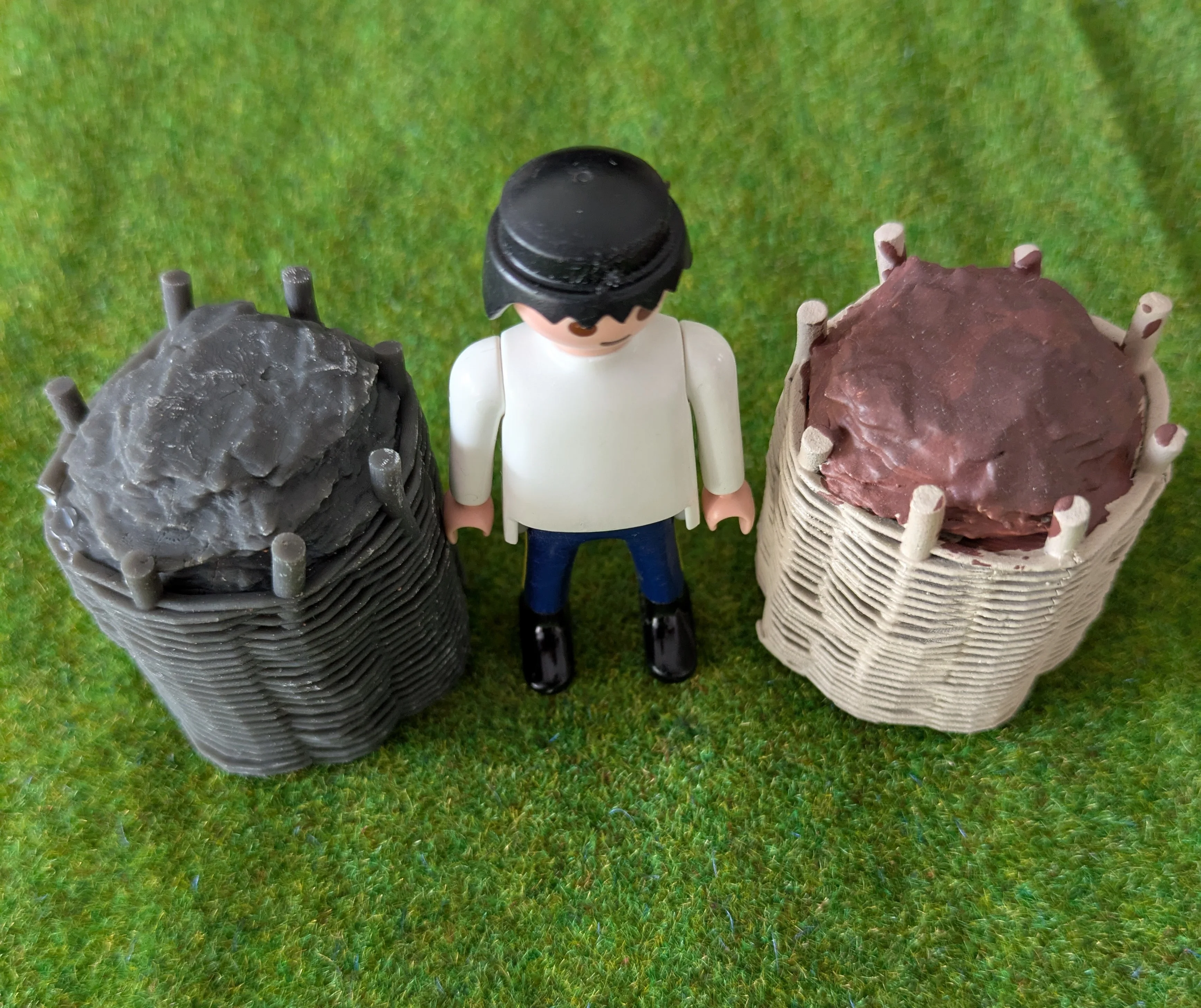 Custom Playmobil ACW 3D - 1 petite redoute - fortification - rempart