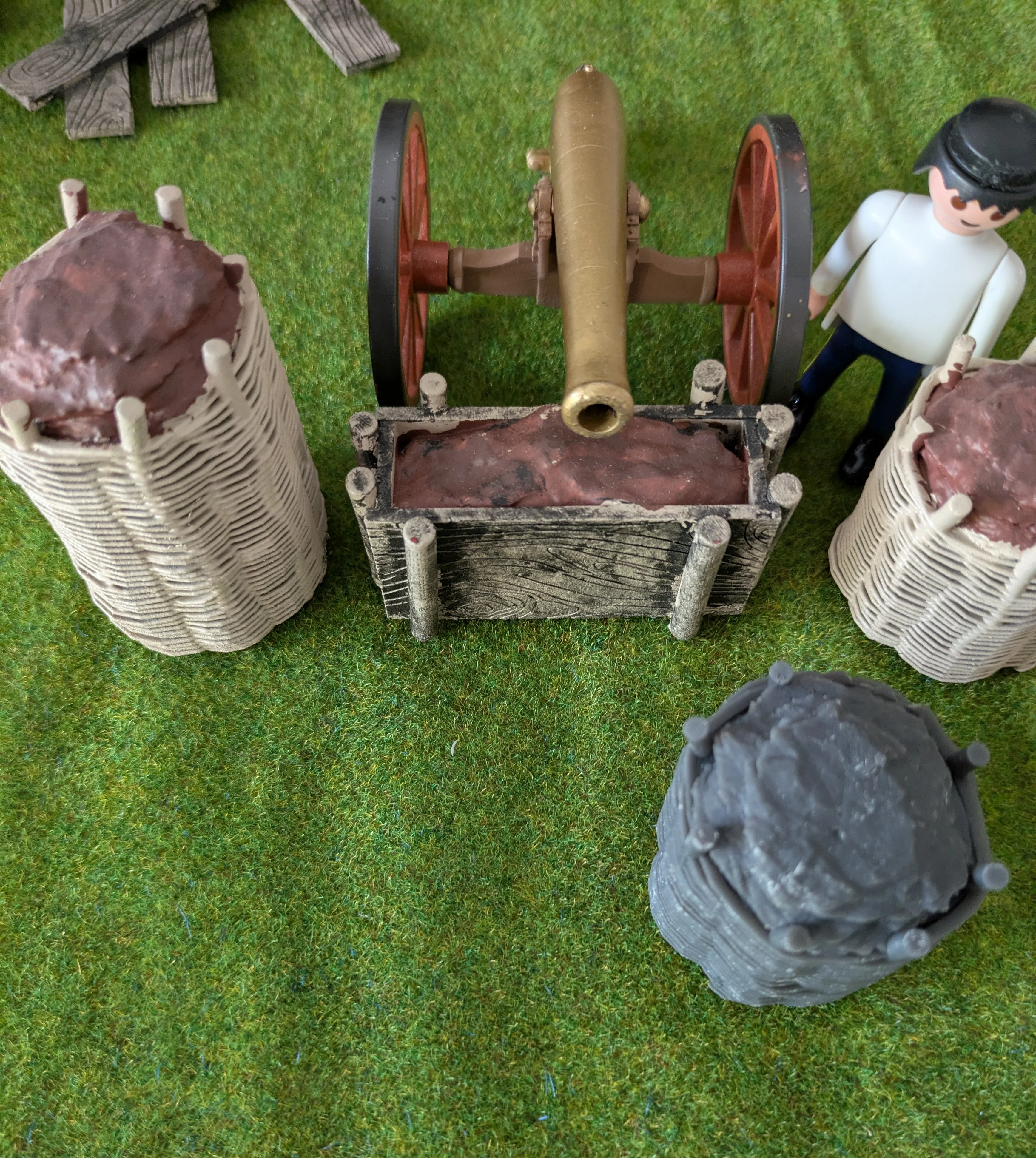 Custom Playmobil ACW 3D - 1 petite redoute - fortification - rempart