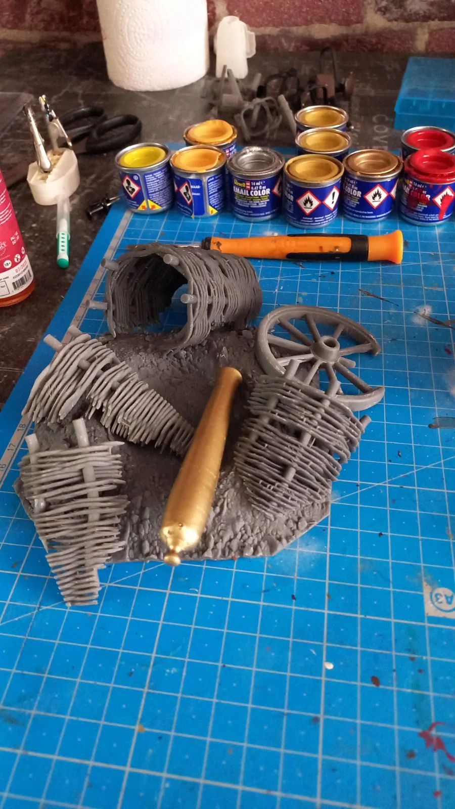 Custom Playmobil ACW en 3D - 1 fortification détruite - rempart - redoute