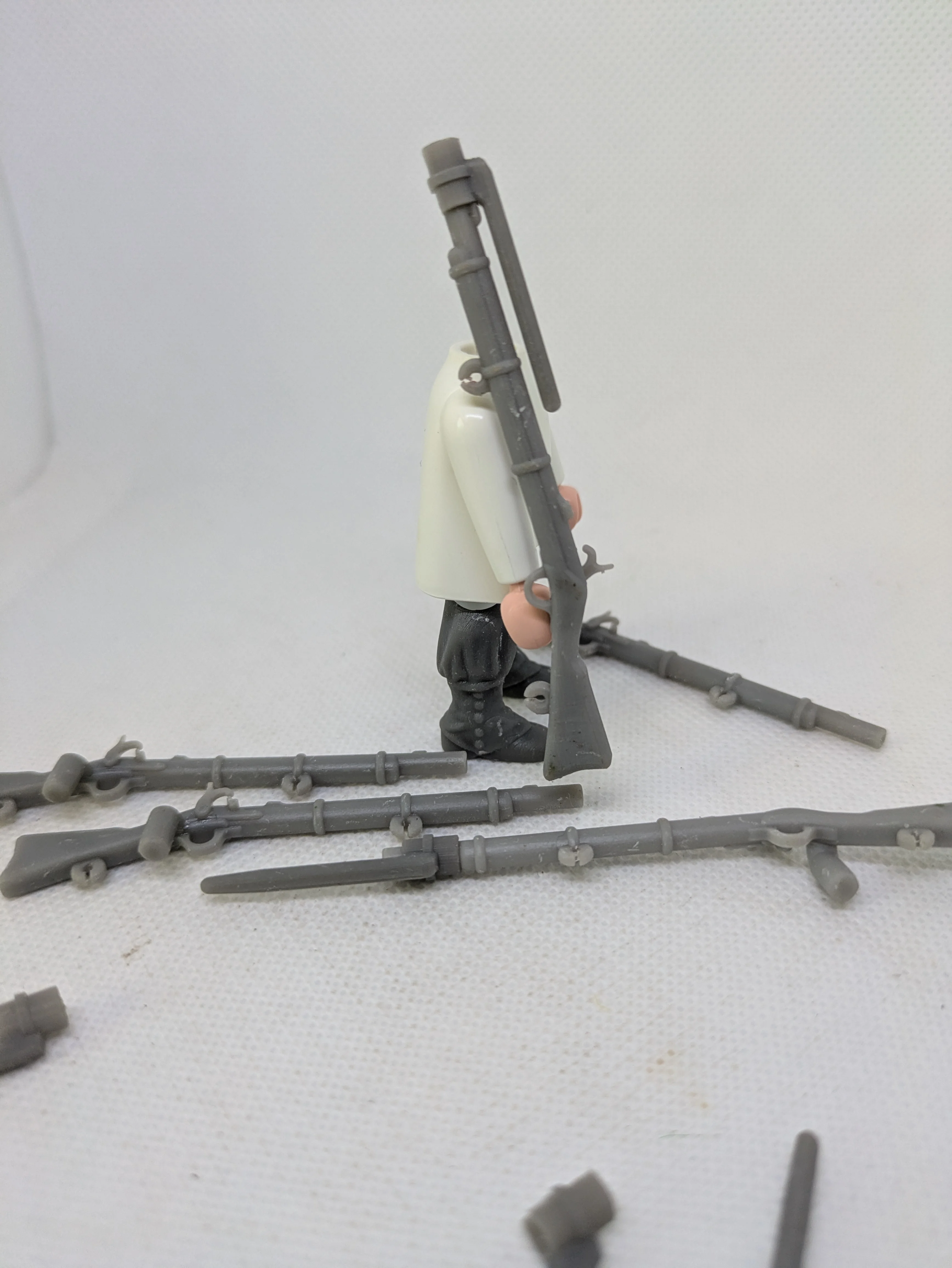 Custom Playmobil ACW en impression 3D - Lot 5 fusils Springfield + baïonnettes