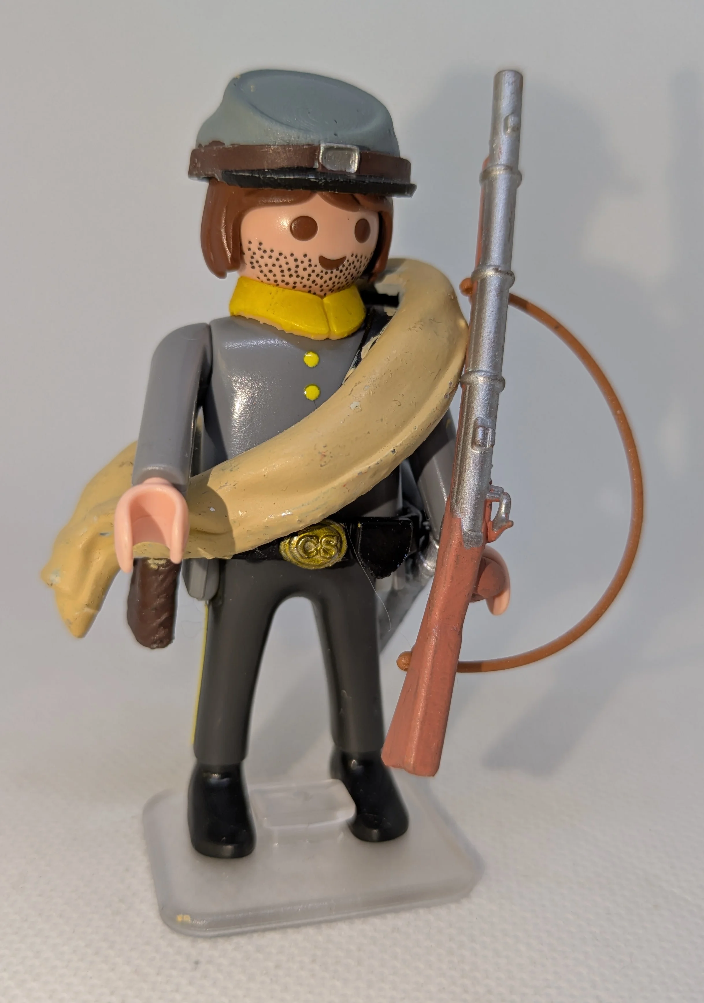 Custom Playmobil ACW en impression 3D - Sudiste soldat - harnais 22