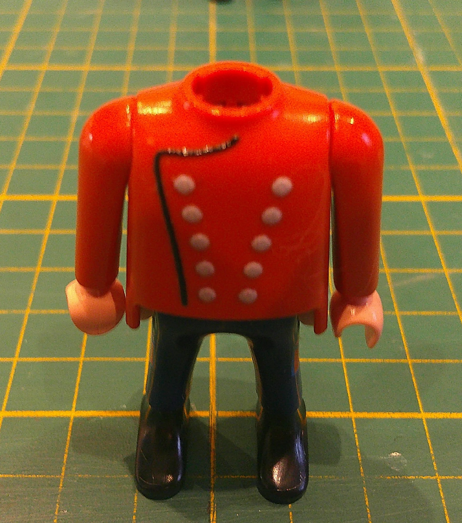 Custom Playmobil Décalcomanie adhésive - ACW - 1900 - plastron bouton gris N64