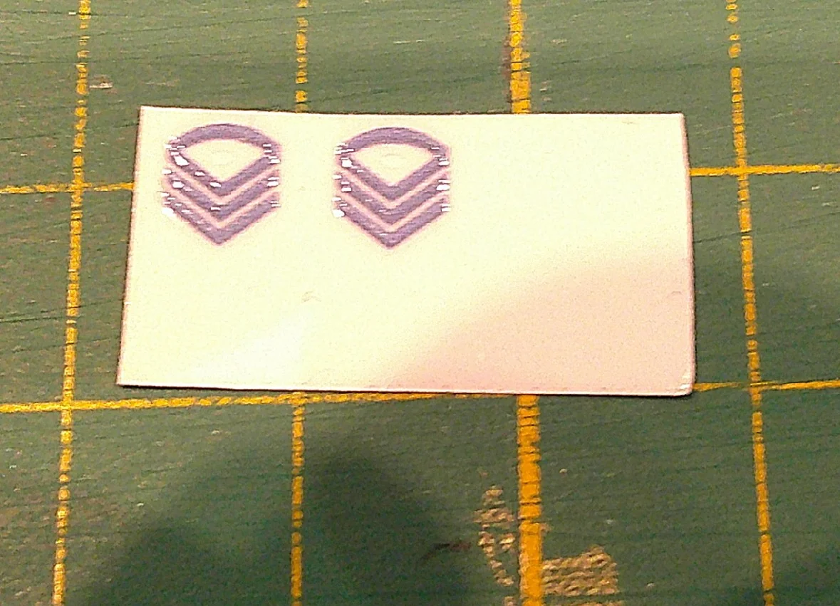 Custom Playmobil Décalcomanie adhésive - ACW - Galons bleu 012