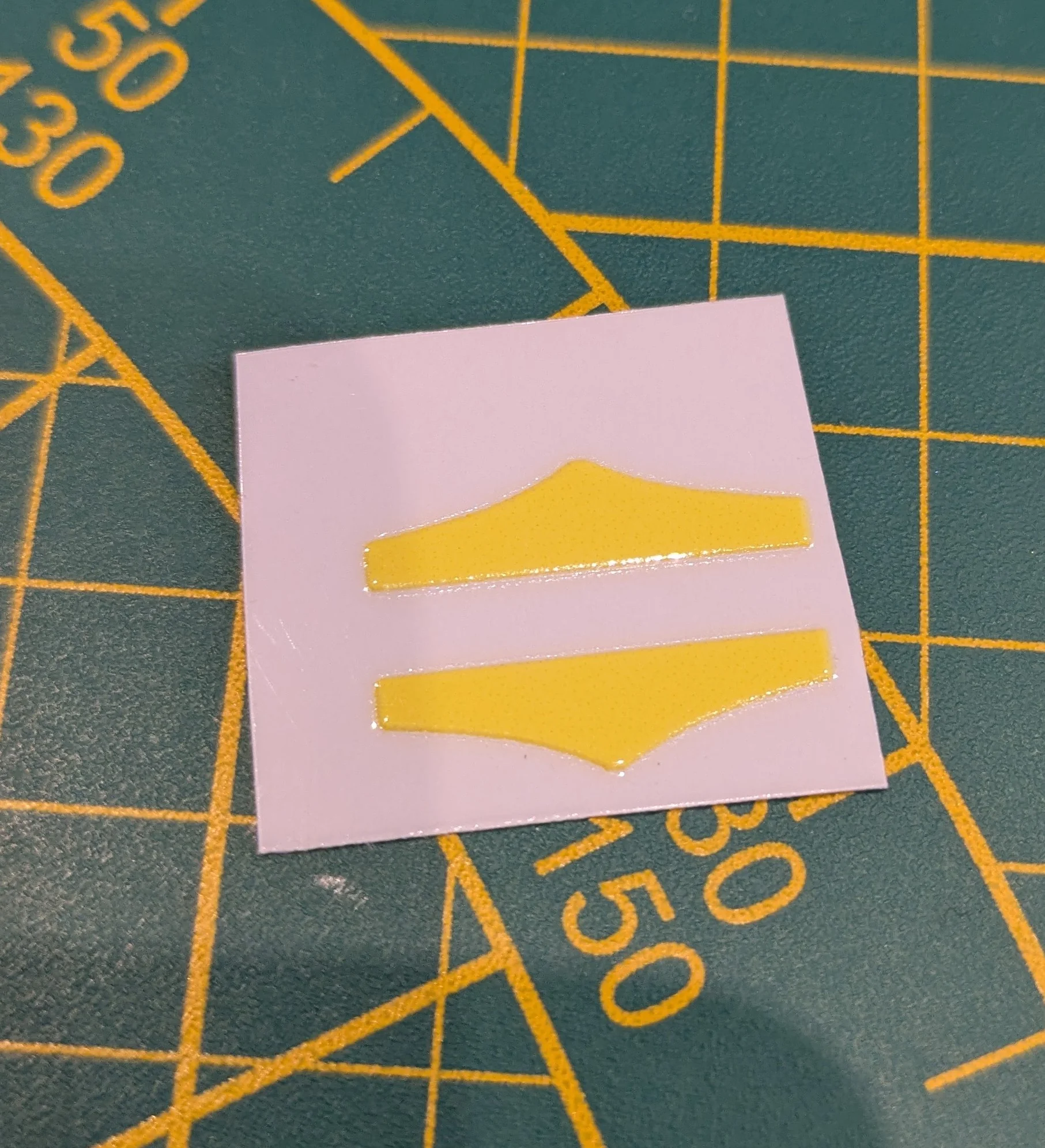 Custom Playmobil Décalcomanie adhésive - ACW - Galons de manche jaune 025