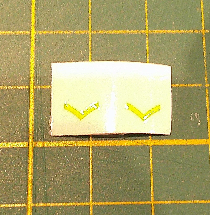 Custom Playmobil Décalcomanie adhésive - ACW - Galons jaune 001