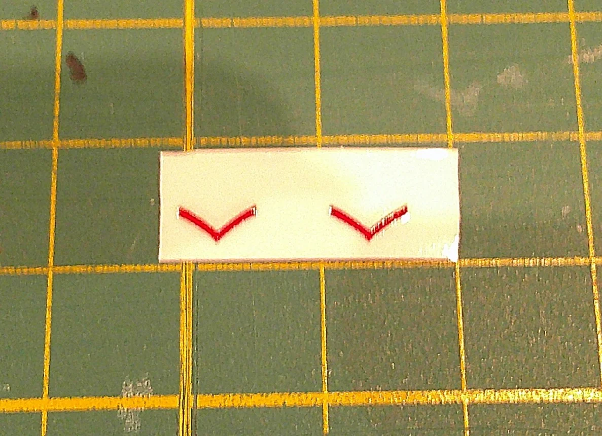 Custom Playmobil Décalcomanie adhésive - ACW - Galons rouge 004