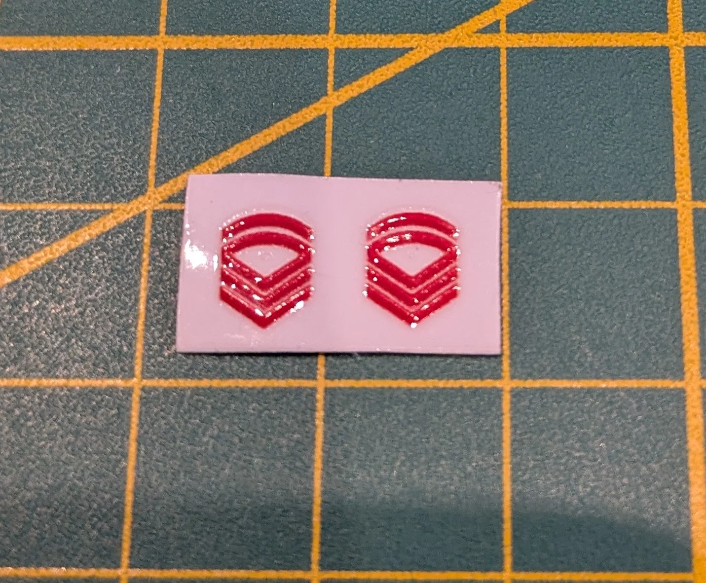 Custom Playmobil Décalcomanie adhésive - ACW - Galons rouge 014