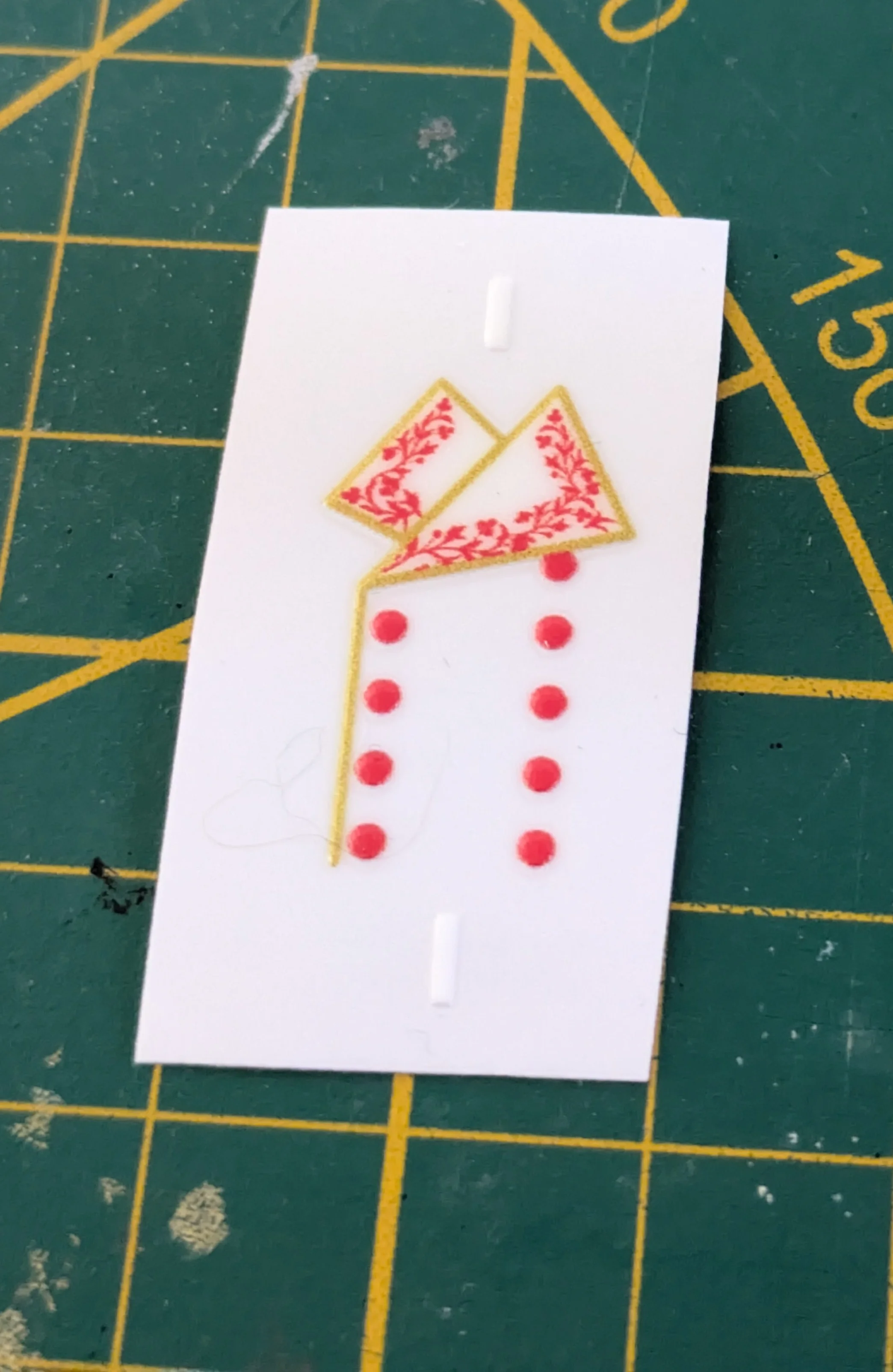 Custom Playmobil Décalcomanie adhésive - ACW - Napoléon - plastron rouge N130