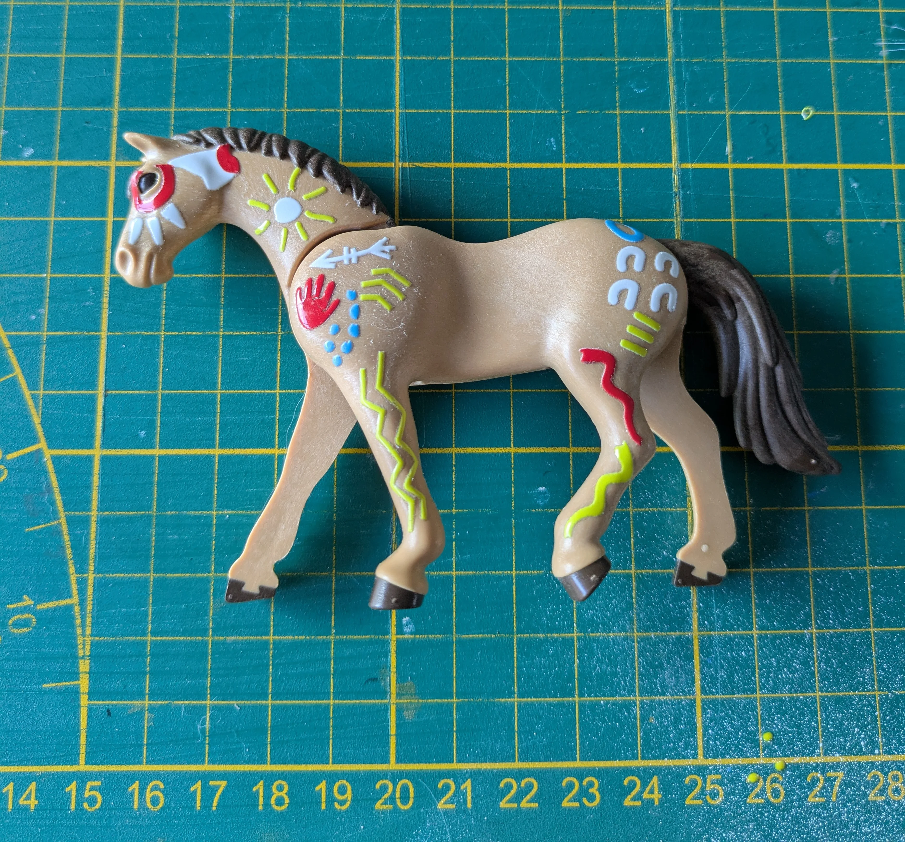 Custom Playmobil Décalcomanie adhésive - Indien- Western - cheval de guerre - C