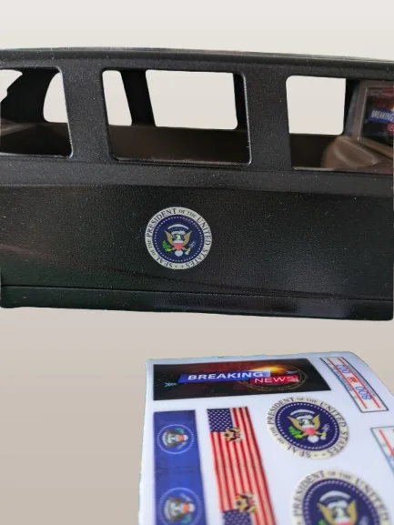 Custom Playmobil Décalcomanie adhésive - kit Cadillac One - Président Américain