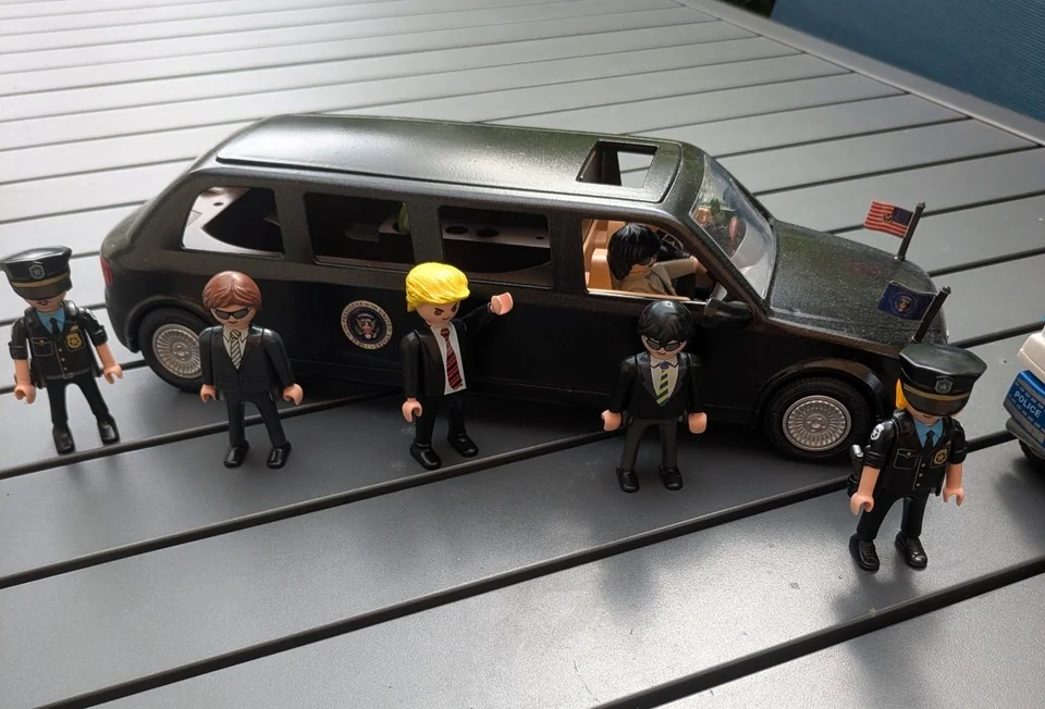 Custom Playmobil Décalcomanie adhésive - kit Cadillac One - Président Américain