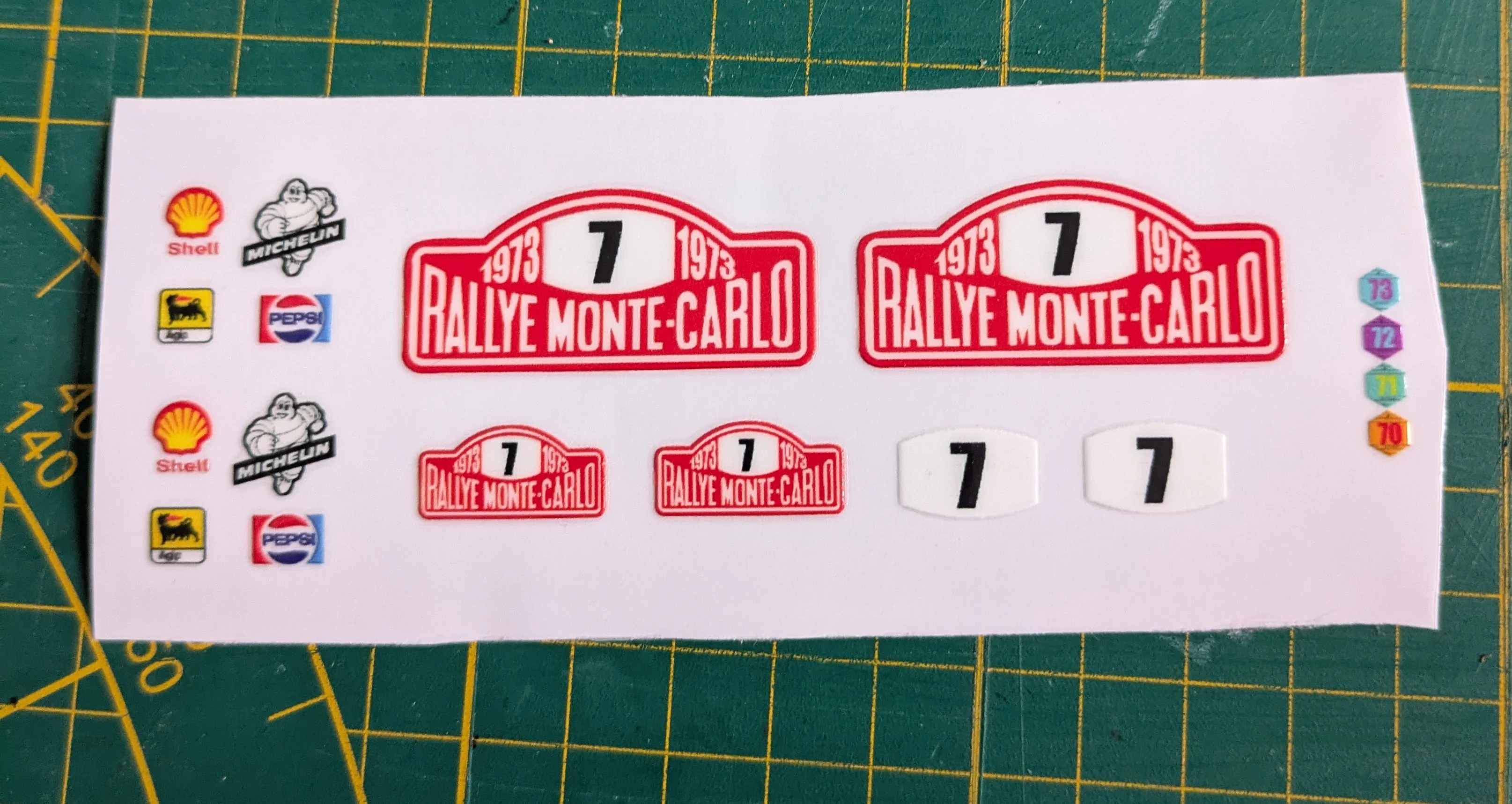 Custom Playmobil Décalcomanie adhésive - kit Mini Cooper 7 - 70921