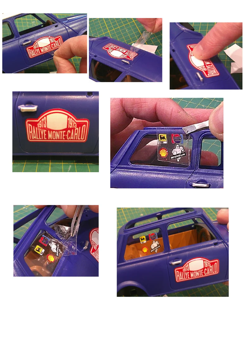 Custom Playmobil Décalcomanie adhésive - kit Mini Cooper N 2 - 70921