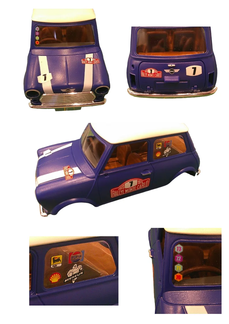 Custom Playmobil Décalcomanie adhésive - kit Mini Cooper N 2 - 70921