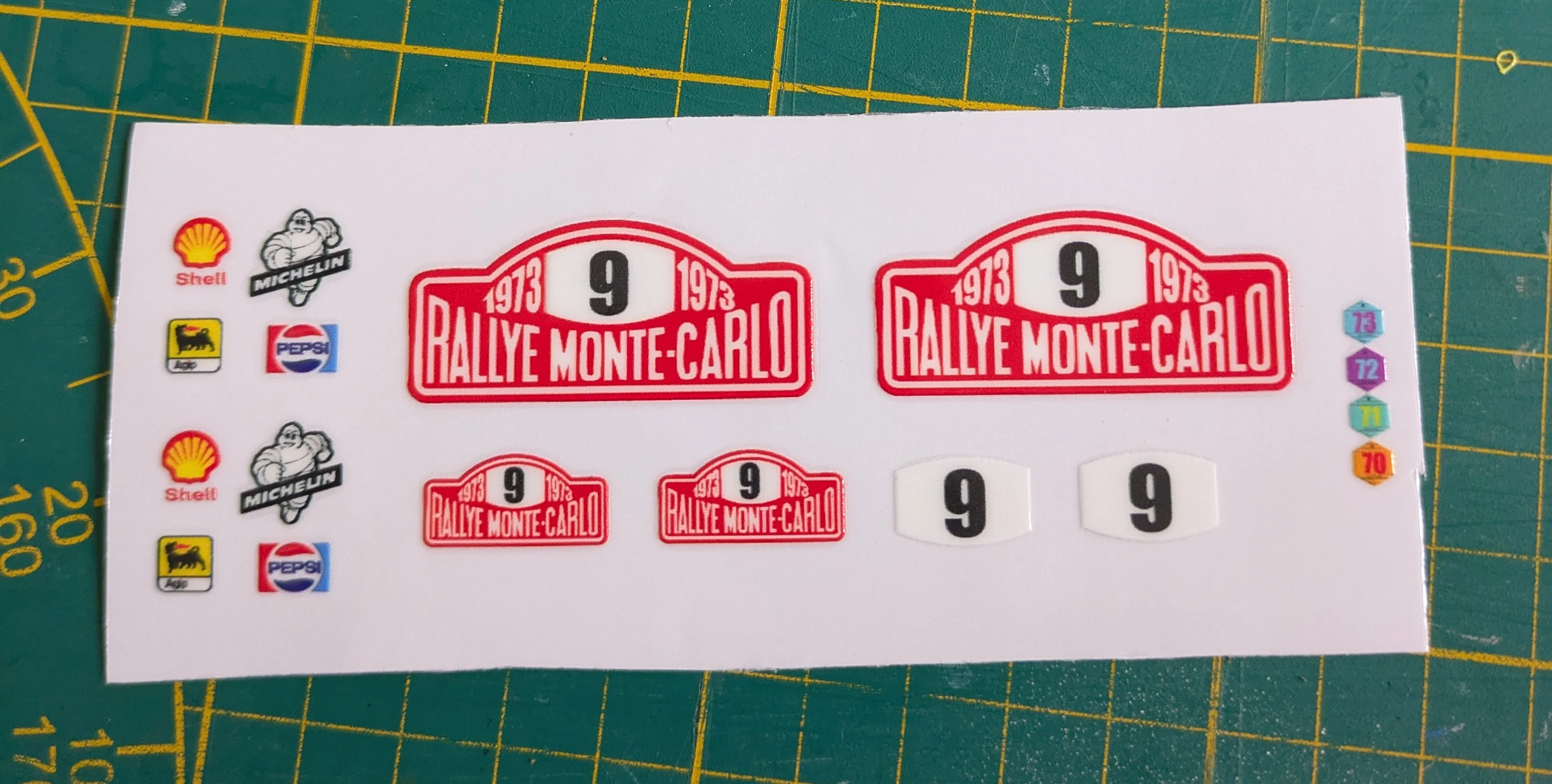 Custom Playmobil Décalcomanie adhésive - kit Mini Cooper N 9 - 70921