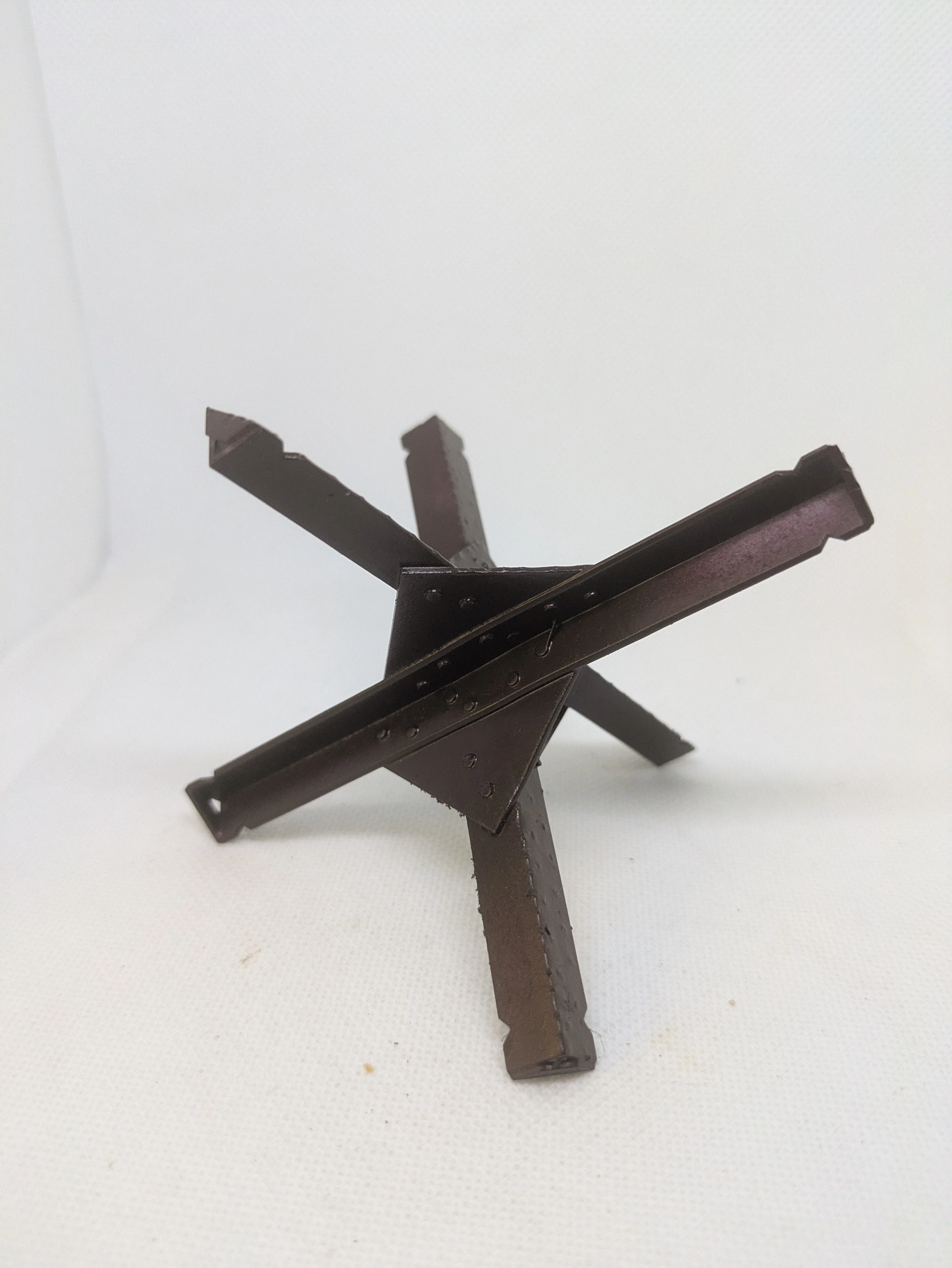 Custom Playmobil WW2 - Hérisson Tchèque anti char peint N°404 - sans personnage