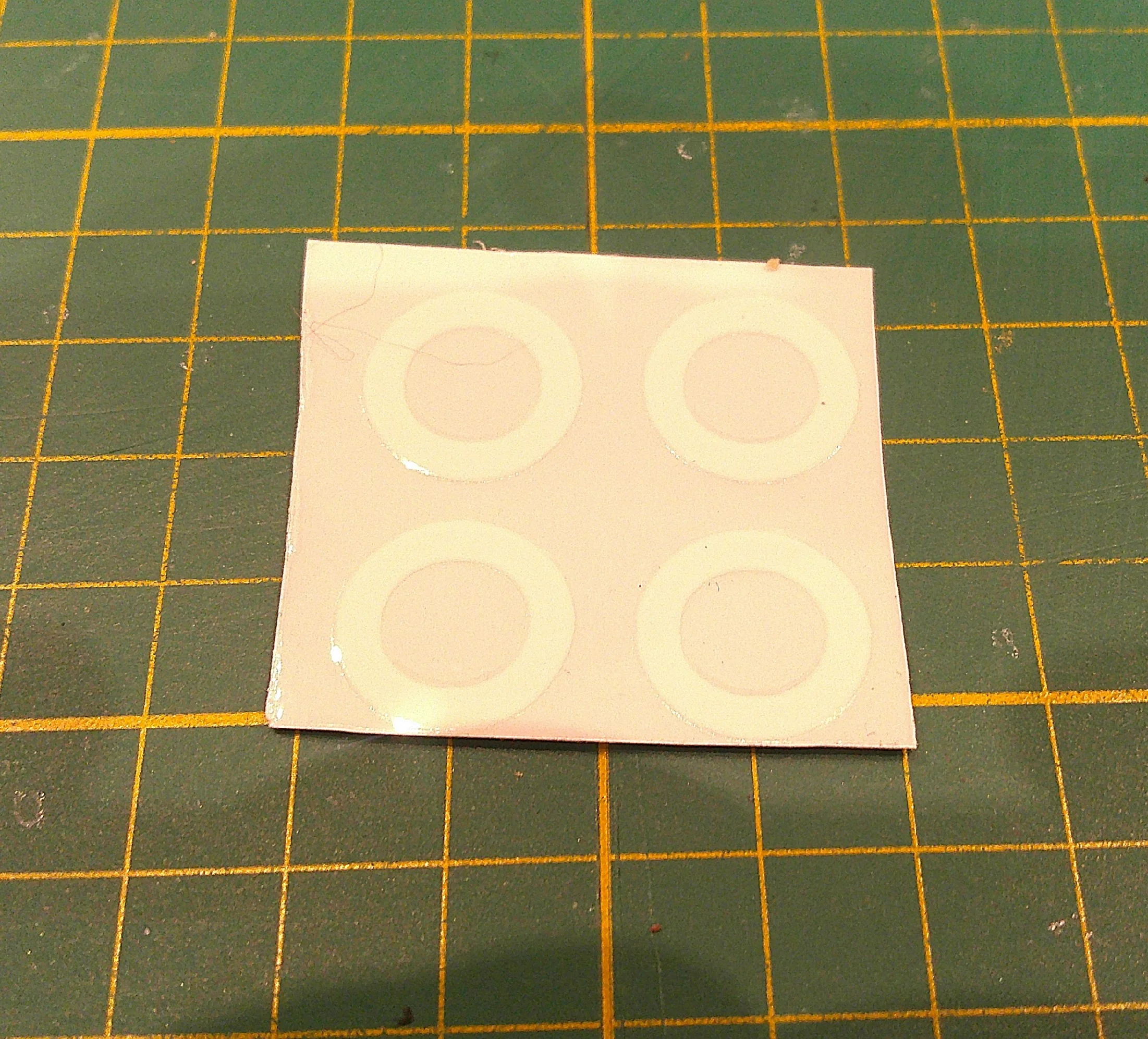 Custom train Playmobil Décalcomanie adhésive - 4 rond blanc tampons locomotive