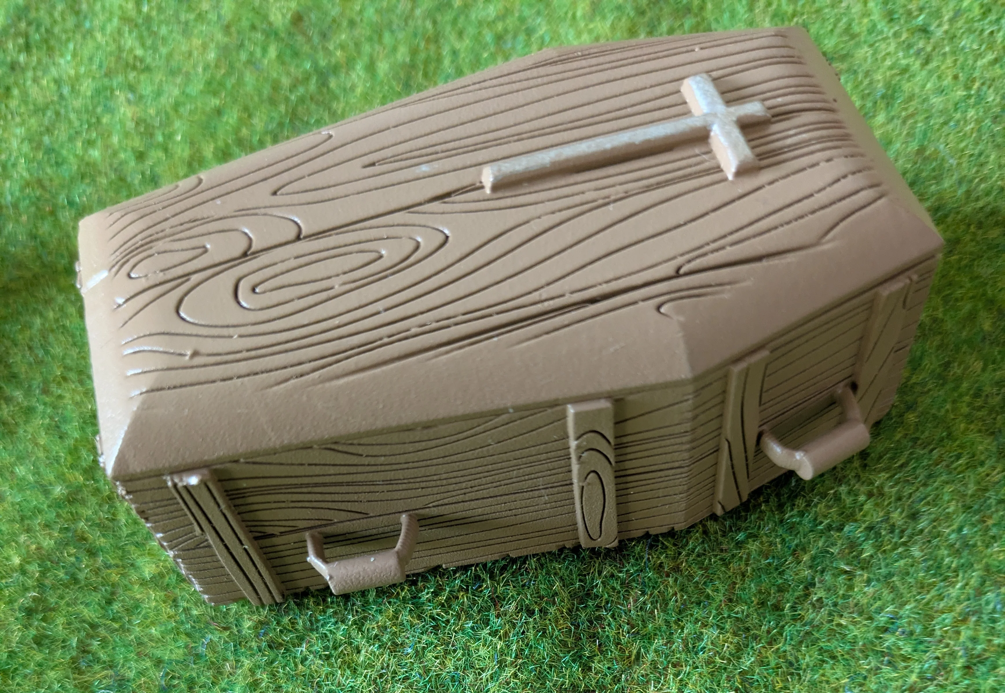 Custom western compatible Playmobil en 3D - 1 cercueil diorama N 01