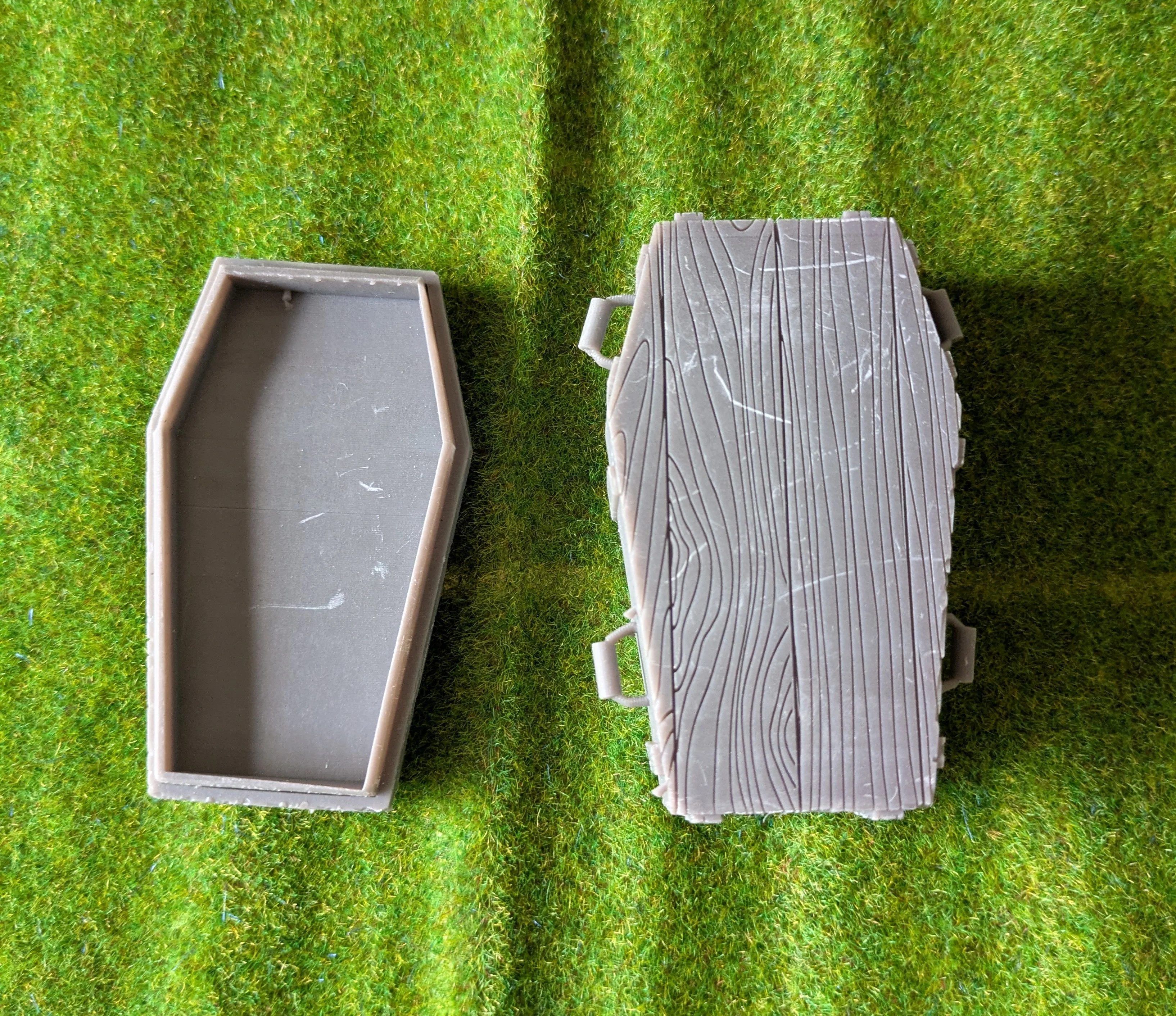 Custom western compatible Playmobil en 3D - 1 cercueil diorama N 02