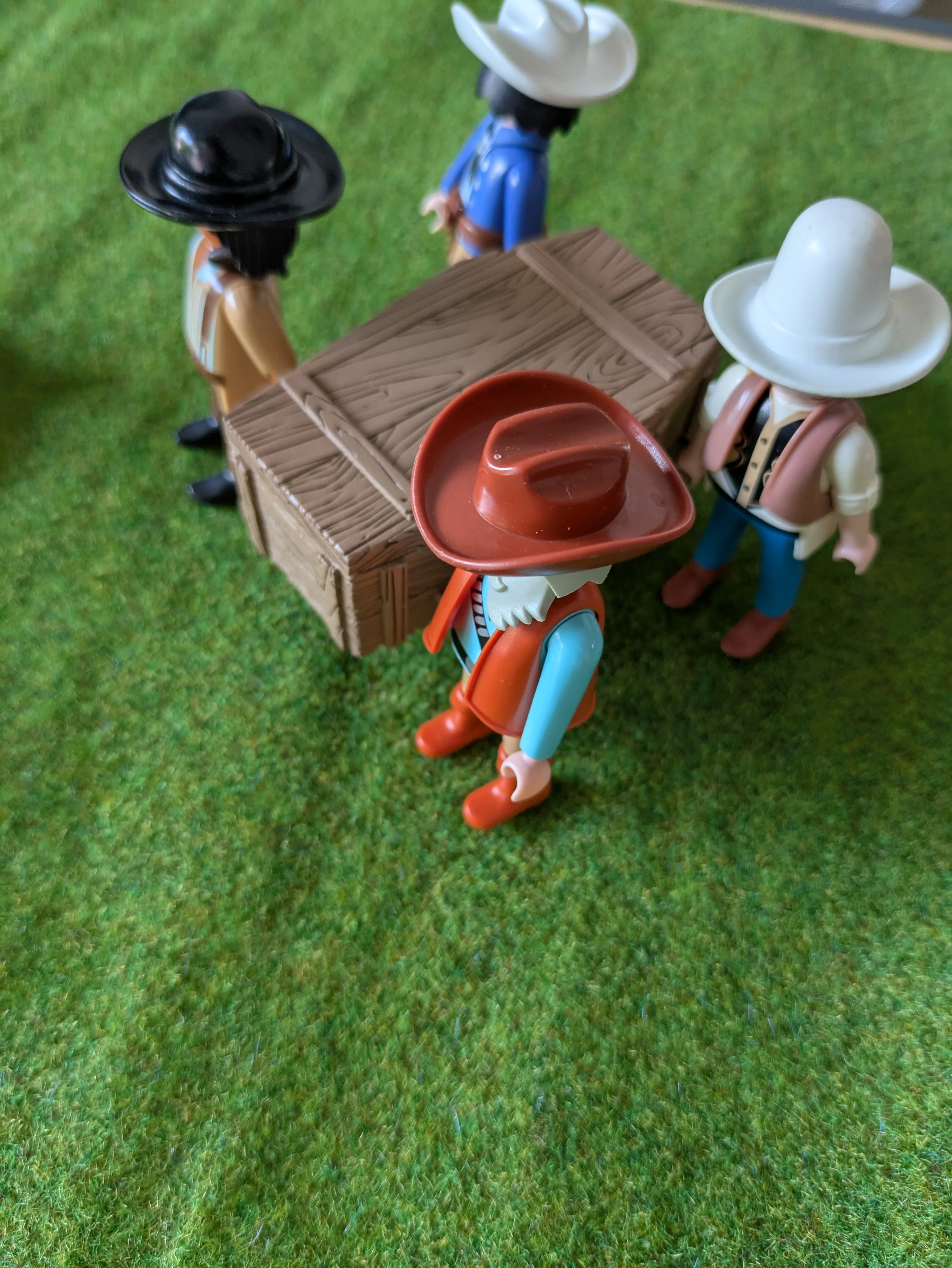 Custom western compatible Playmobil en 3D - 1 cercueil diorama N 02