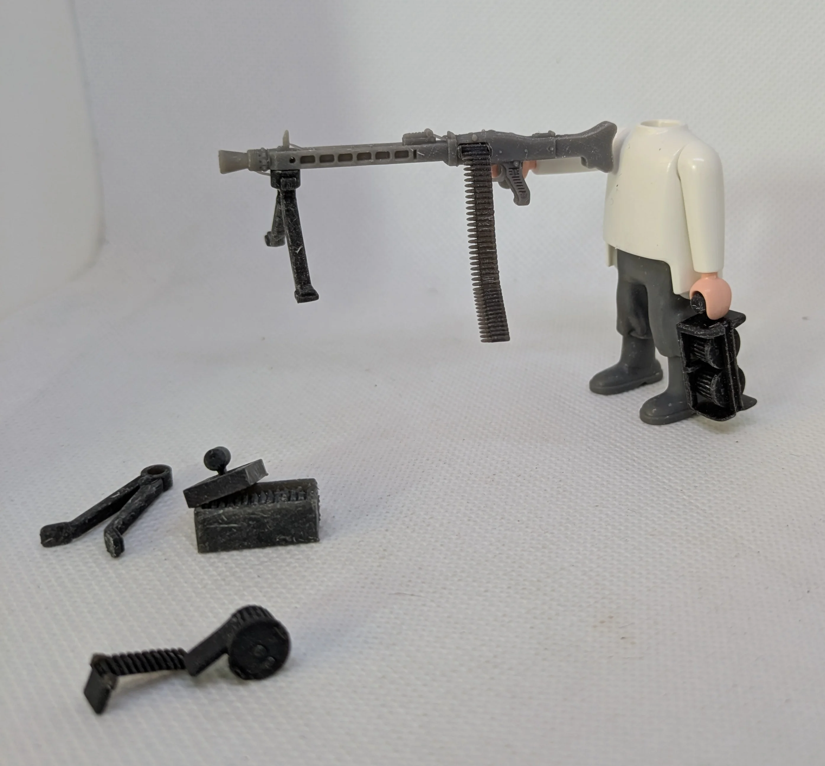 custom WW2 Playmobil (thème historique 1939-1945) - 1 MG 42 Allemand à peindre