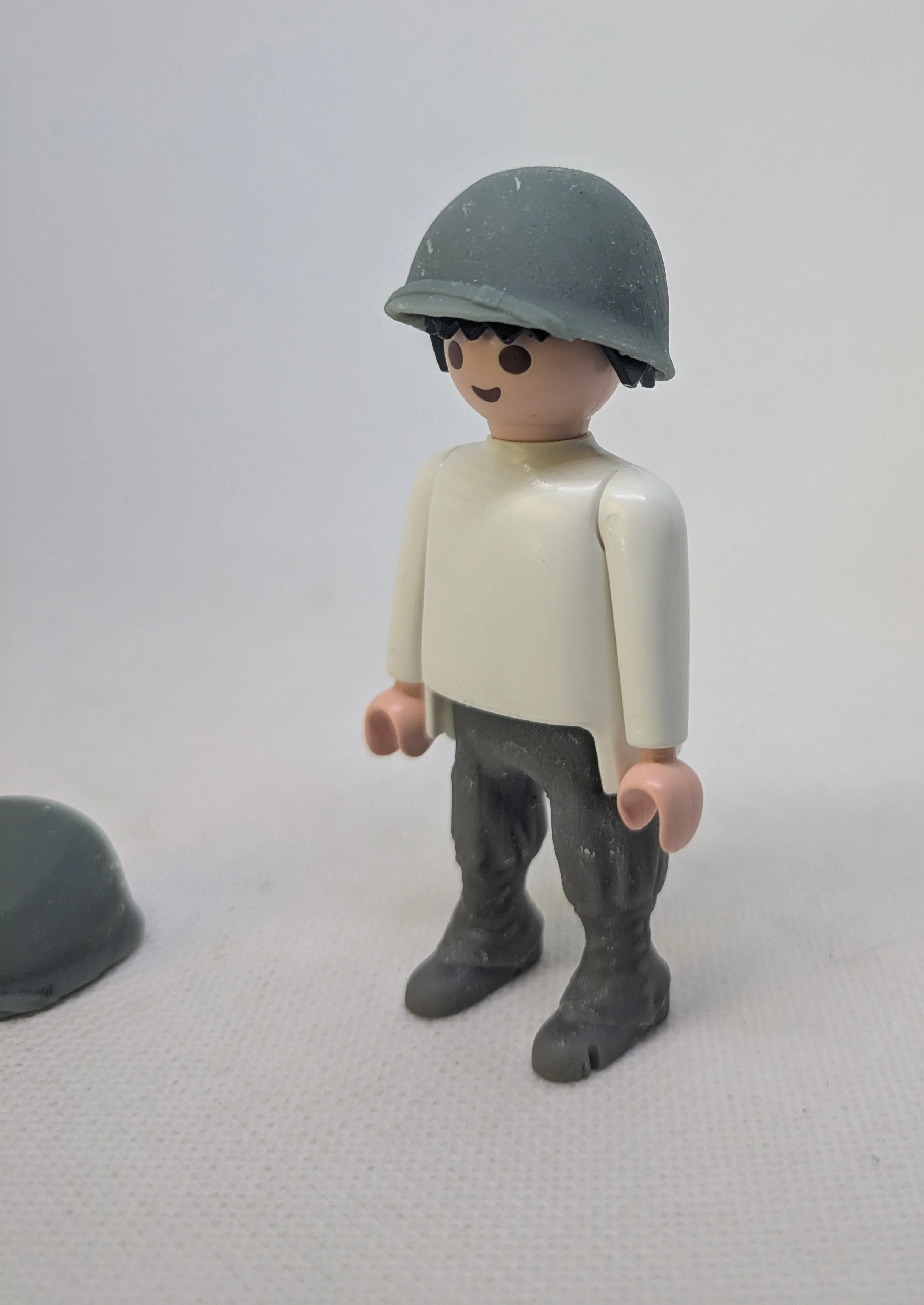 custom WW2 Playmobil (thème historique 1939-1945) - 2 casques Américain N1  N2