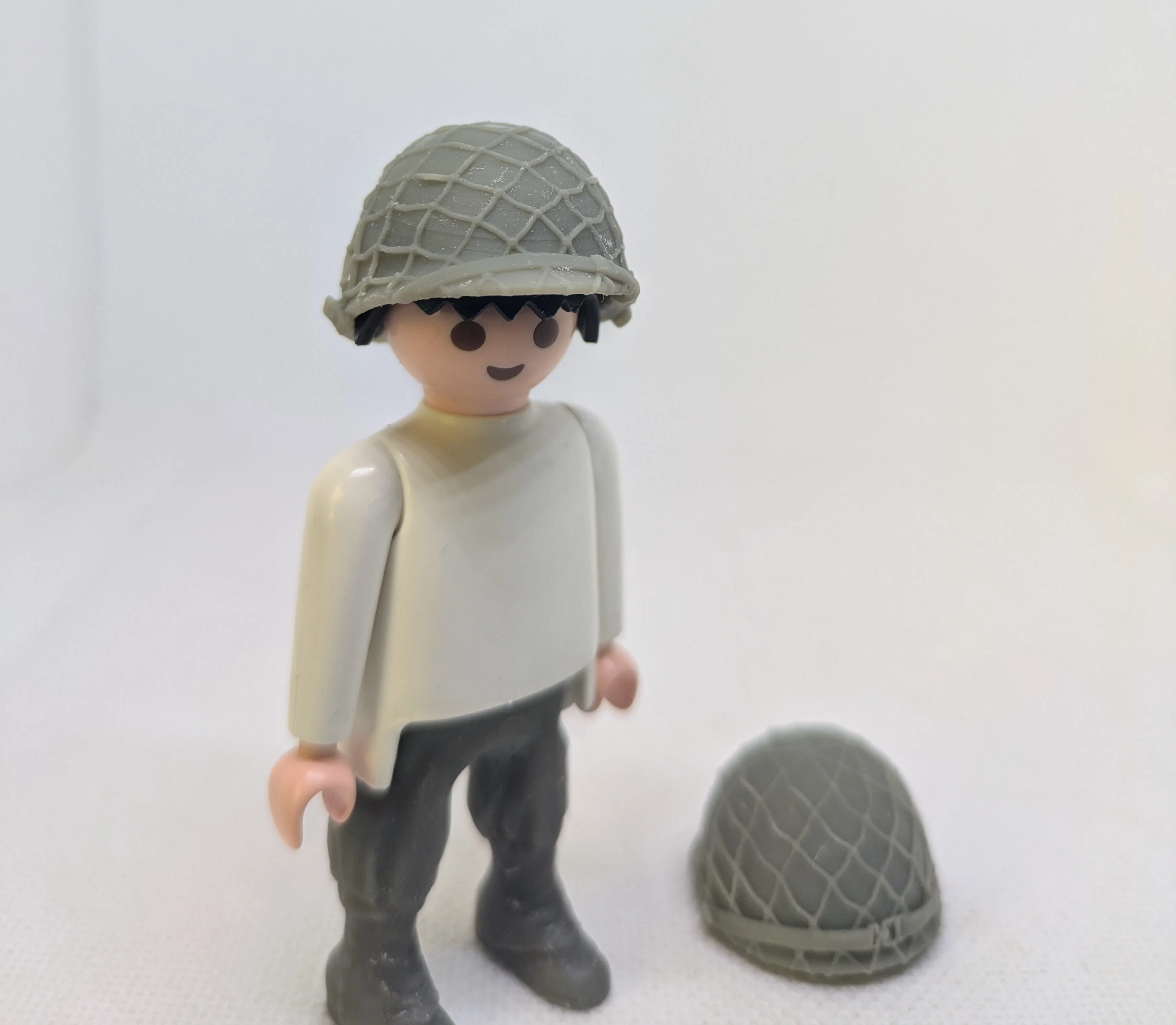 custom WW2 Playmobil (thème historique 1939-1945) - 2 casques Américain N3 N4