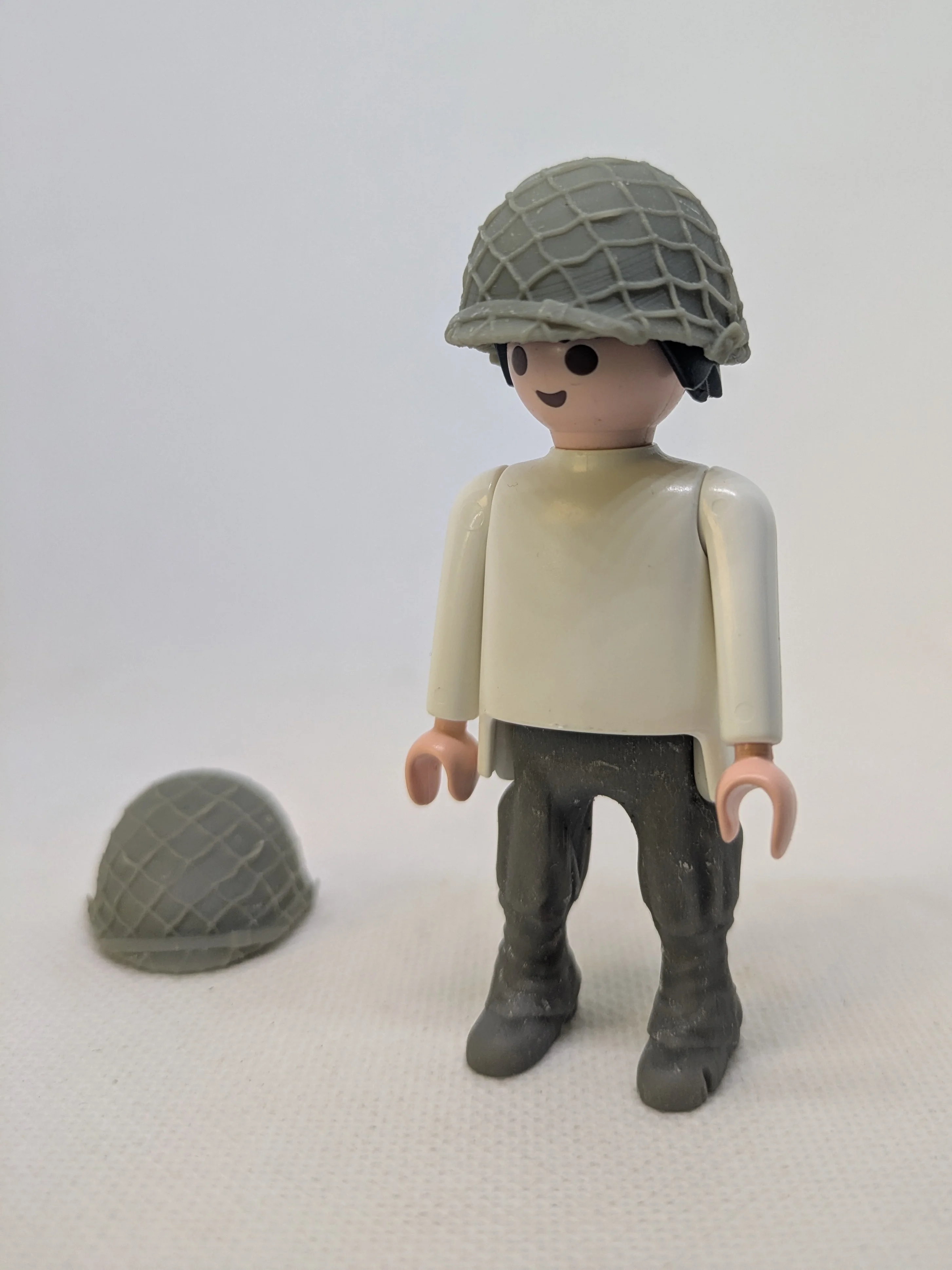 custom WW2 Playmobil (thème historique 1939-1945) - 2 casques Américain N3 N4