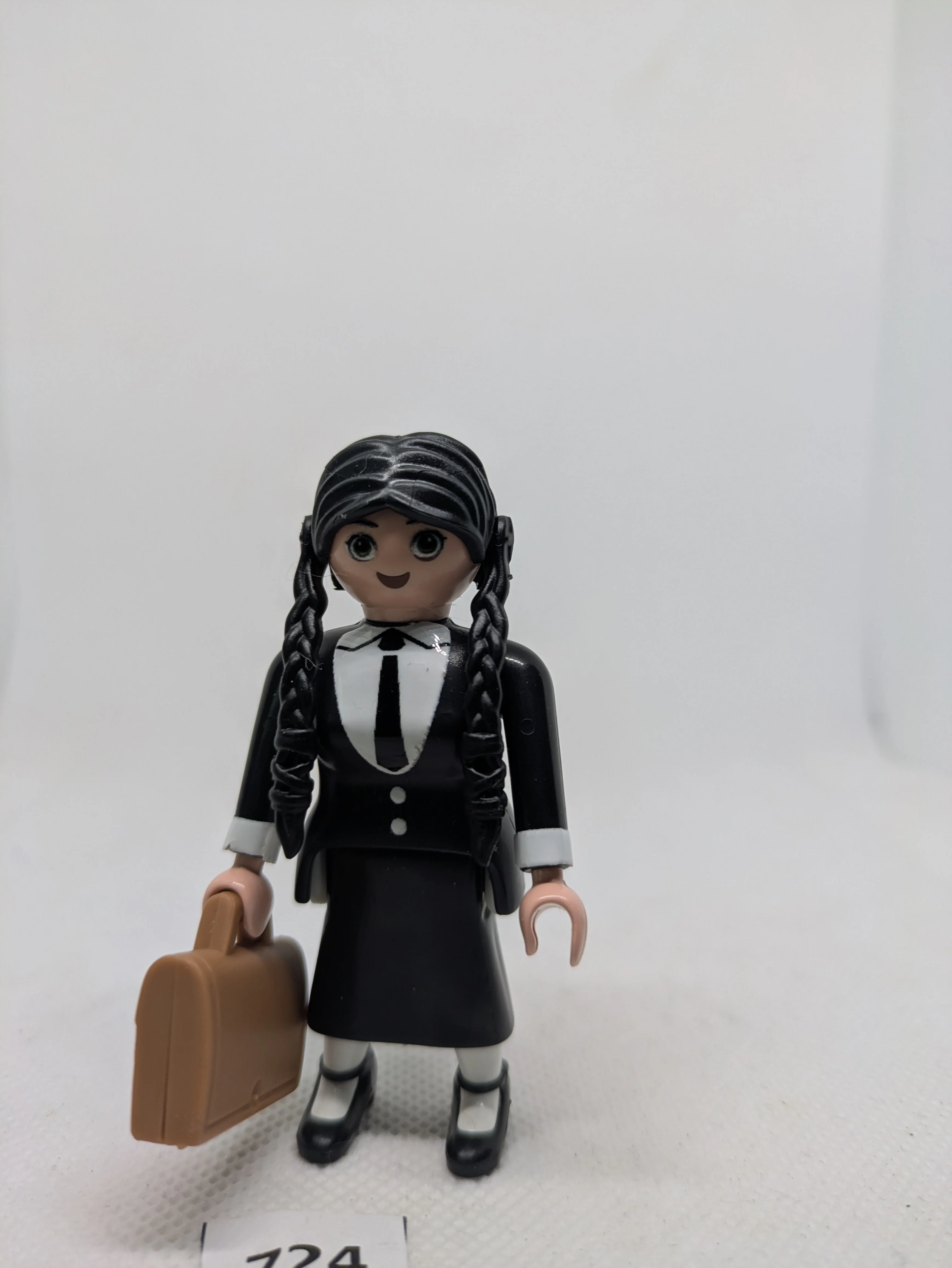 Custom Playmobil Cinéma - Mercredi Adams N°724