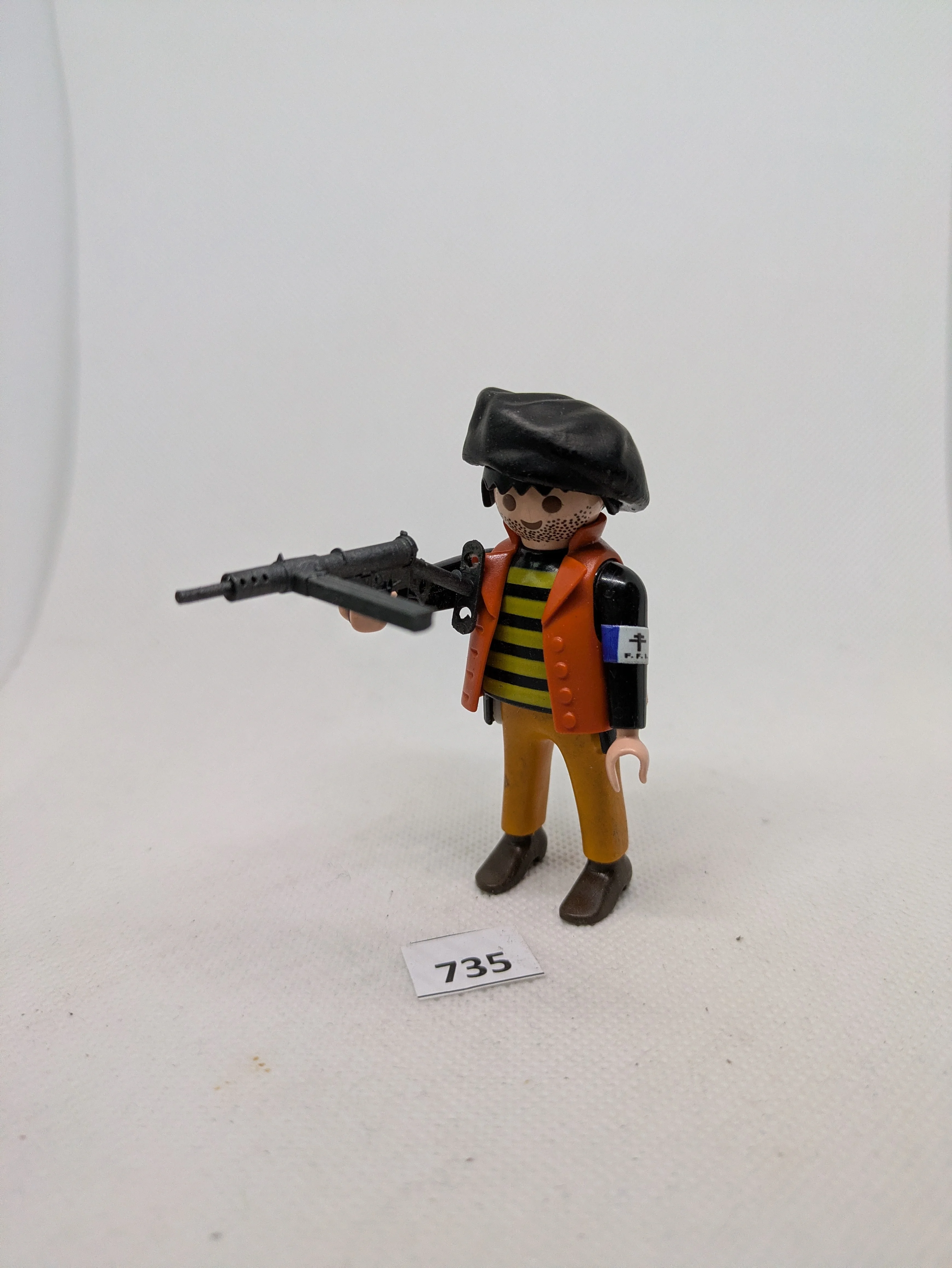Accessoire custom playmobil WW2 - Résistant + Sten N735