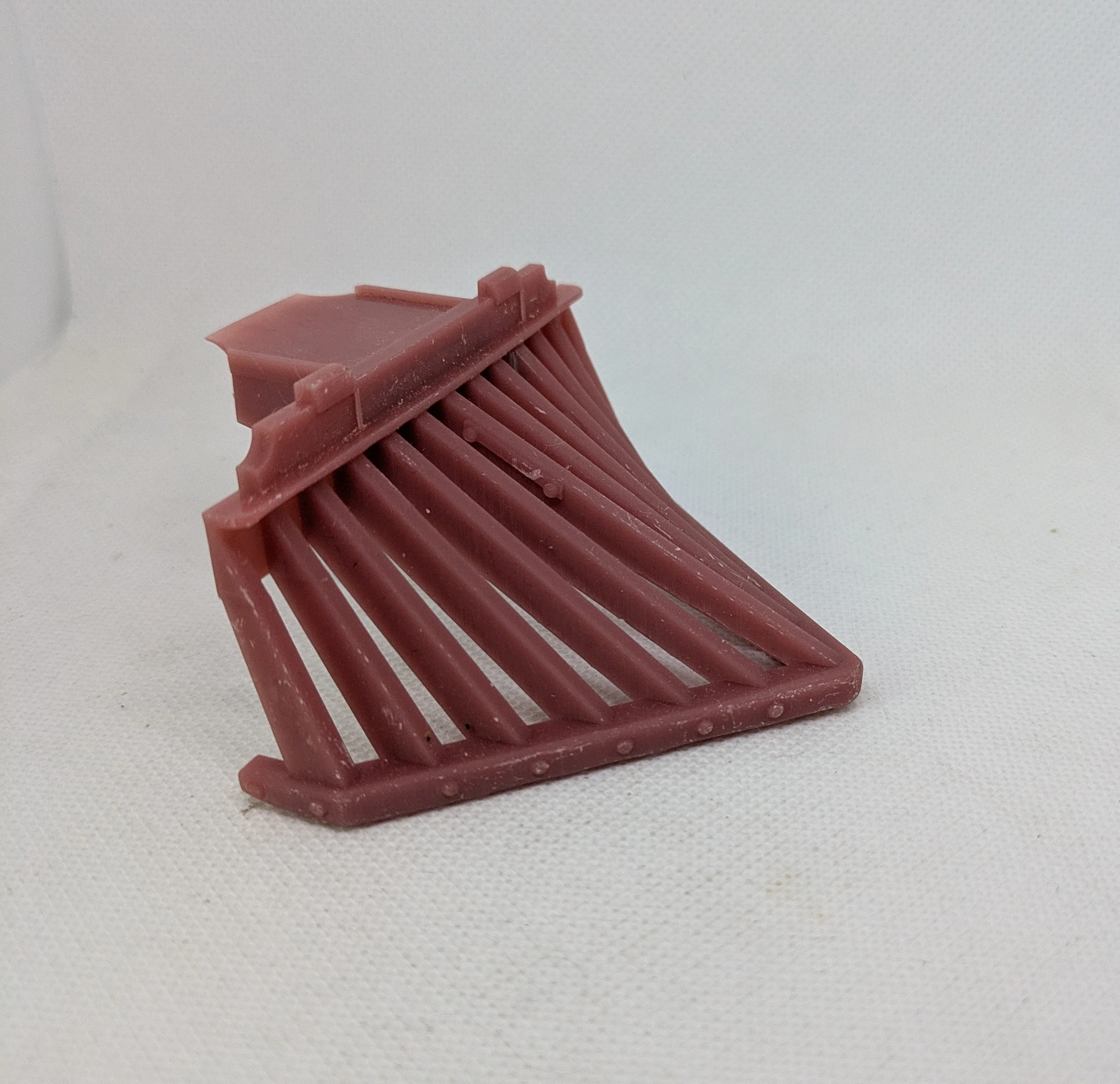 Custom compatible Playmobil train en 3D 4054 - 4032 - 1 cow catcher rouge