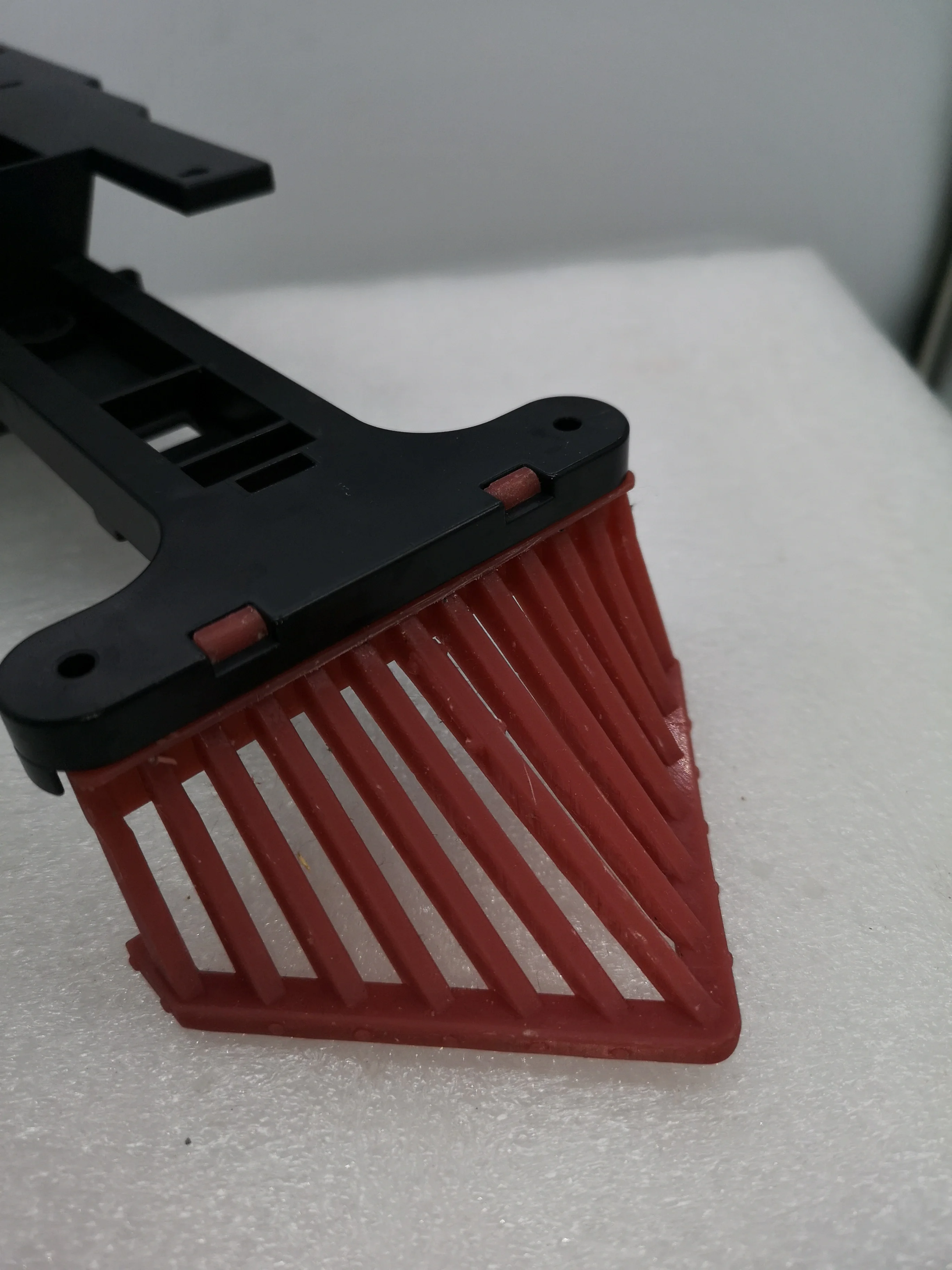 Custom compatible Playmobil train en 3D 4054 - 4032 - 1 cow catcher rouge