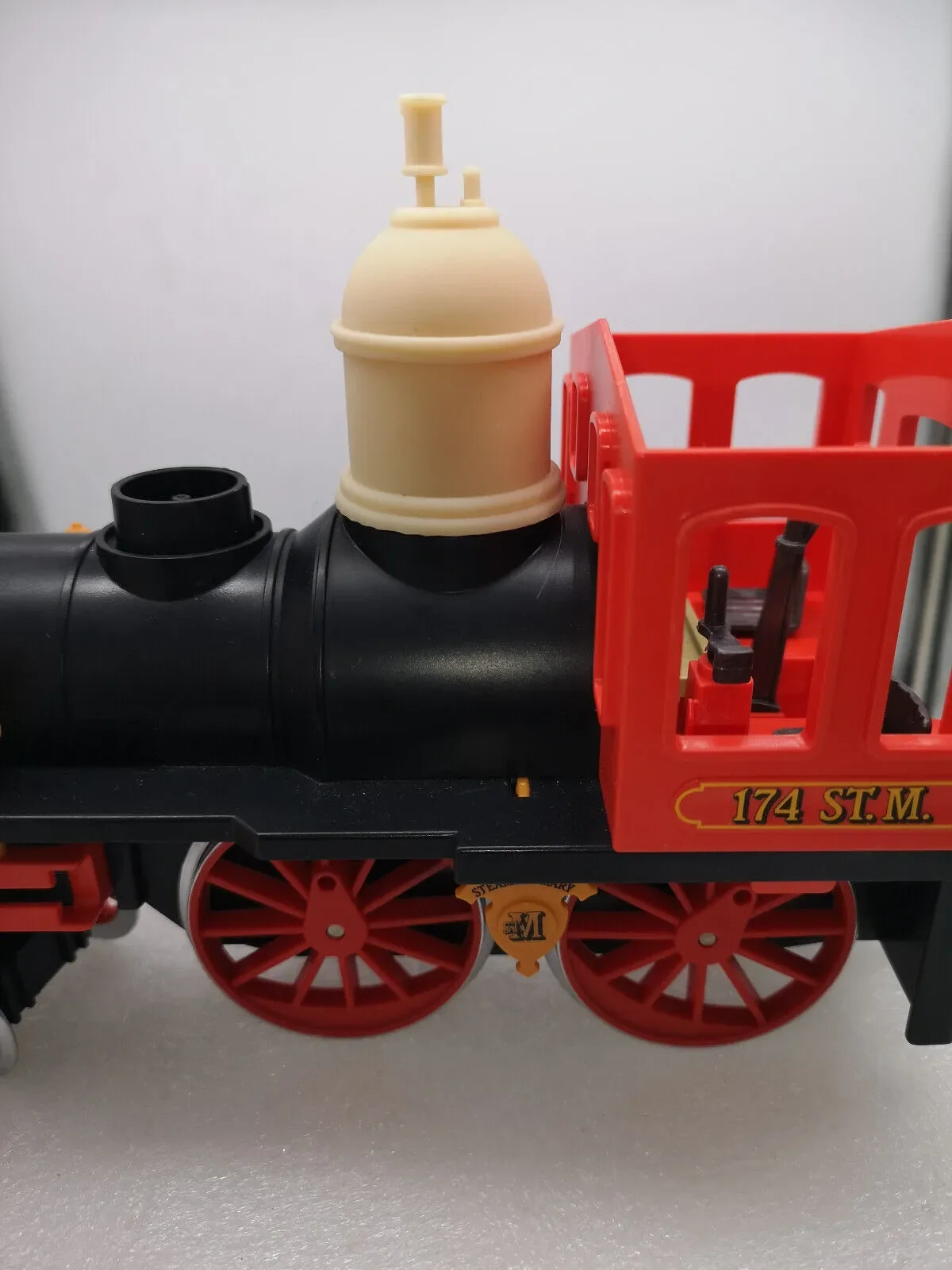 Custom compatible Playmobil train en 3D 4054 - 4032 - 1 grand dôme jaune